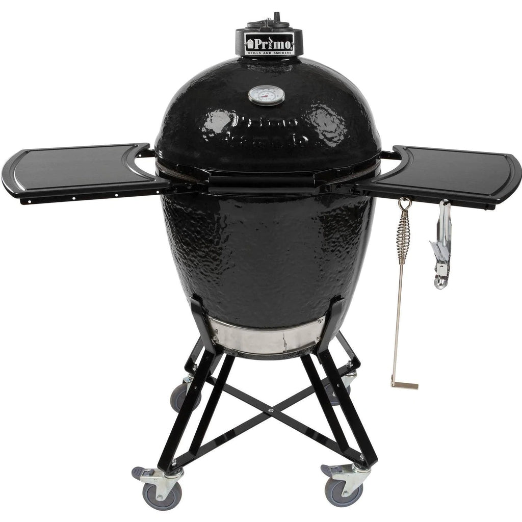 Primo All-In-One Ceramic Kamado Grill With Cradle & Side Shelves - 773 image 2