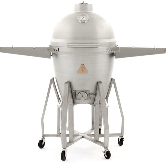 Blaze 20-Inch Cast Aluminum Kamado Grill With Stainless Steel Cart & Tool Hook Shelves - BLZ-20-KAMADO image 0