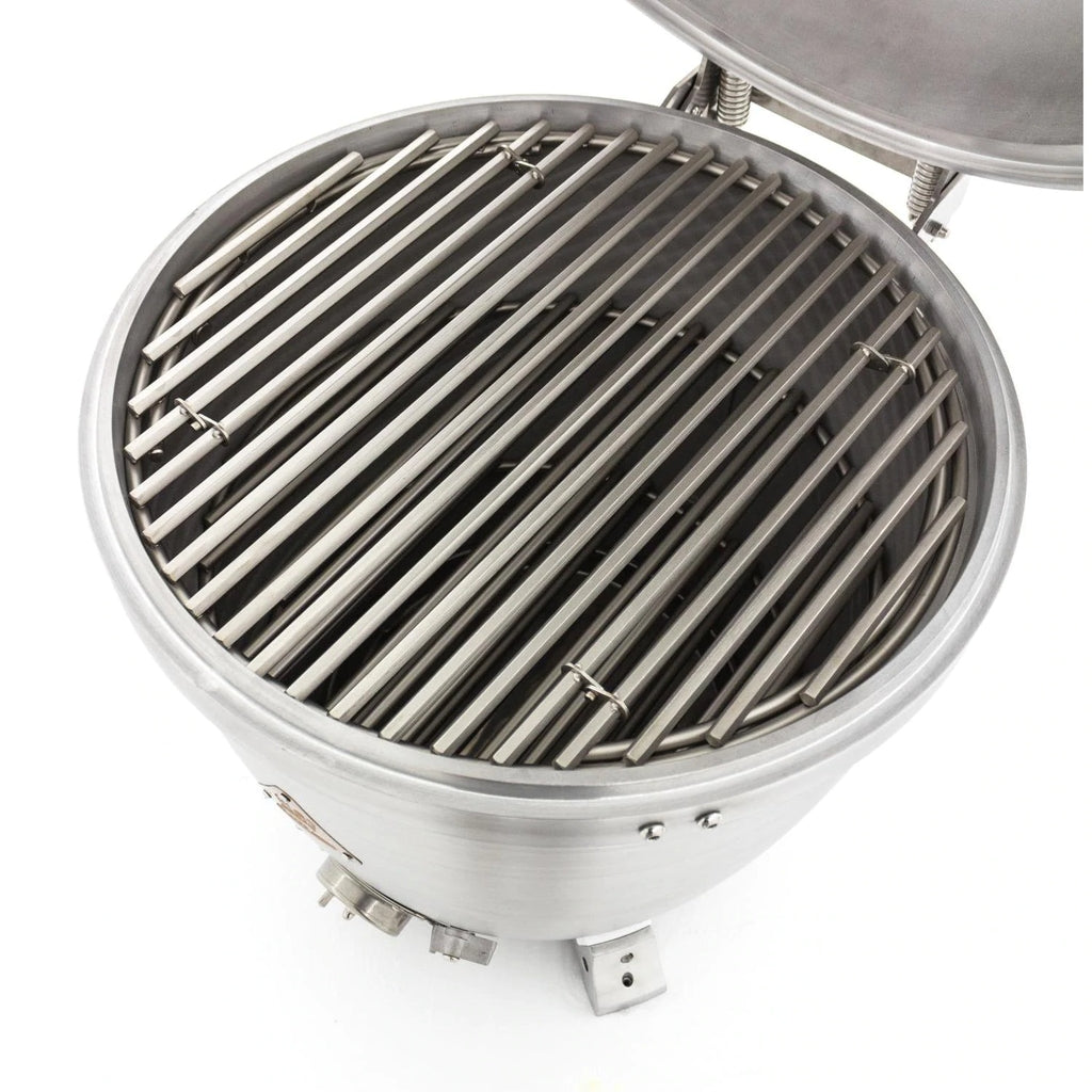 Blaze 20-Inch Cast Aluminum Kamado Grill With Stainless Steel Cart & Tool Hook Shelves - BLZ-20-KAMADO image 3