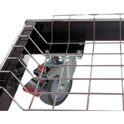 Primo Oval XL 400 Ceramic Kamado Grill On Steel Cart With 1-Piece Island Side Shelves, Cup Holders, And Stainless Steel Grates - 778