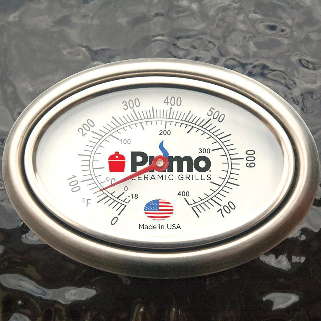 Primo All-In-One Oval Large 300 Ceramic Kamado Grill With Cradle, Side Shelves, And Stainless Steel Grates - 7500 image 3