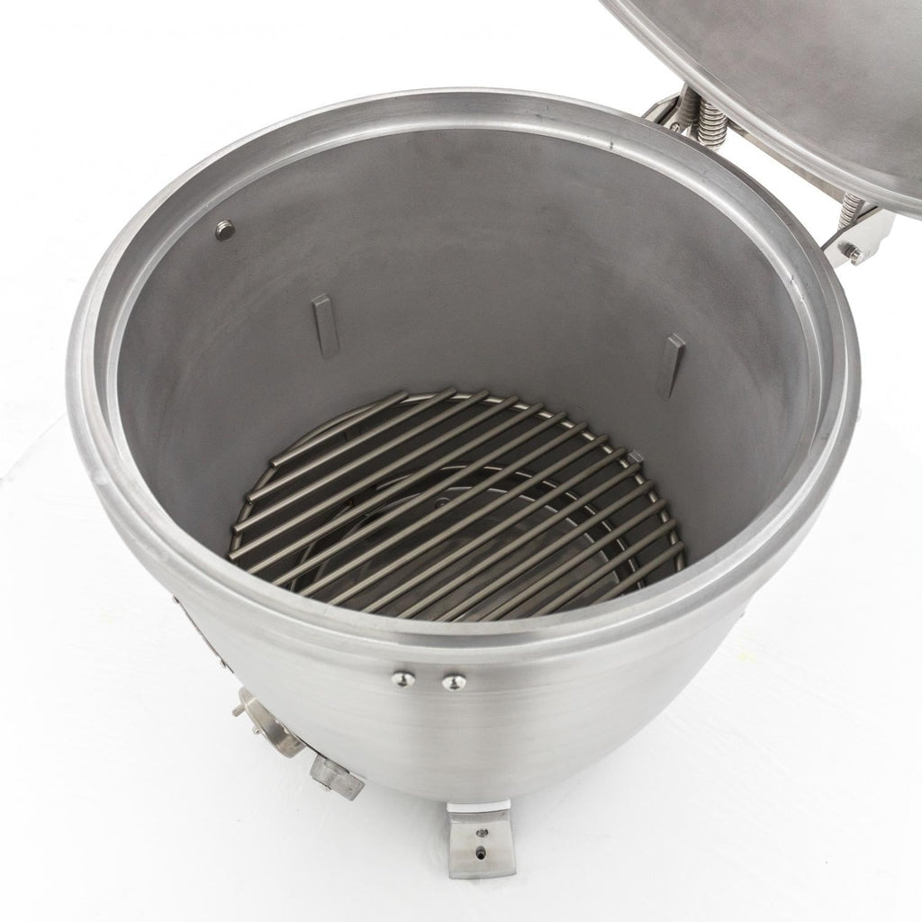 Blaze 20-Inch Cast Aluminum Kamado Grill With Stainless Steel Cart & Tool Hook Shelves - BLZ-20-KAMADO image 9