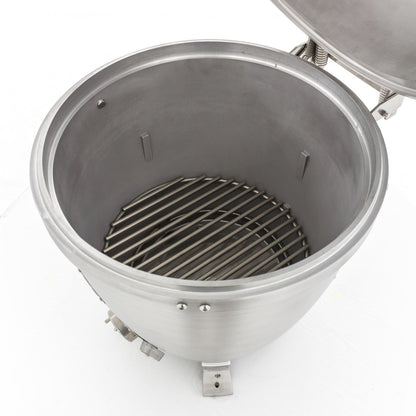 Blaze 20-Inch Cast Aluminum Kamado Grill With Stainless Steel Cart & Tool Hook Shelves - BLZ-20-KAMADO image 9