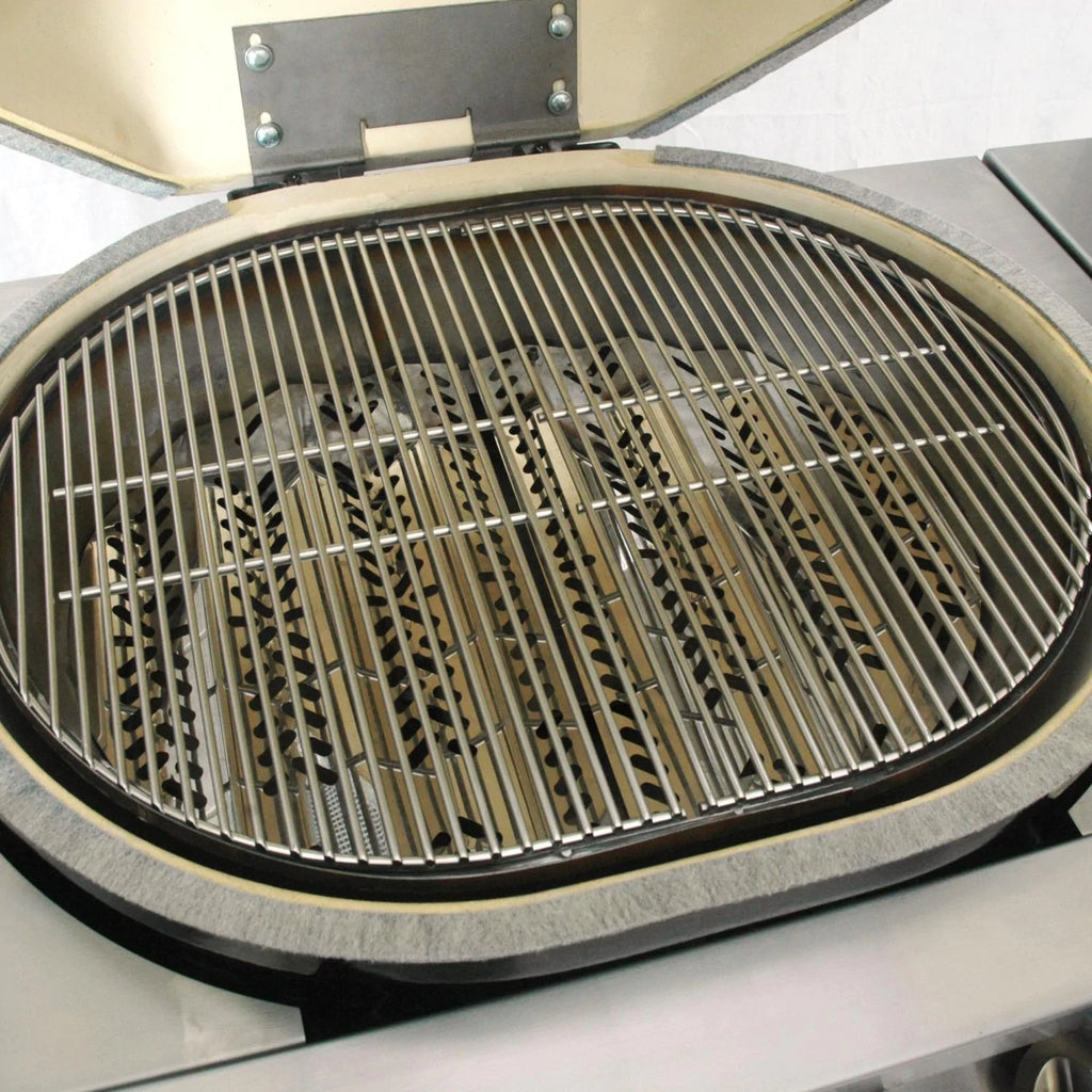 Primo Oval G420 36-Inch Ceramic 4-Burner Built-In Kamado Propane Gas Grill - G420H-P