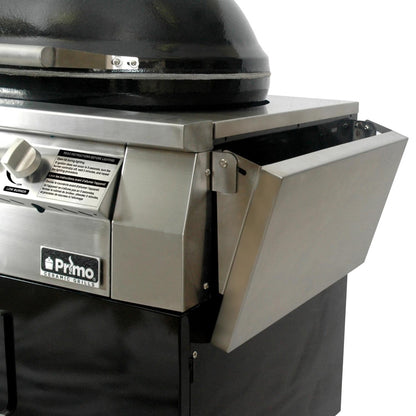 Primo Oval G420 36-Inch Ceramic 4-Burner Kamado Natural Gas Grill (Ships As Propane With Conversion Fittings) - G420C-N
