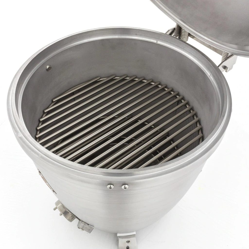 Blaze 20-Inch Cast Aluminum Kamado Grill With Stainless Steel Cart & Tool Hook Shelves - BLZ-20-KAMADO image 8