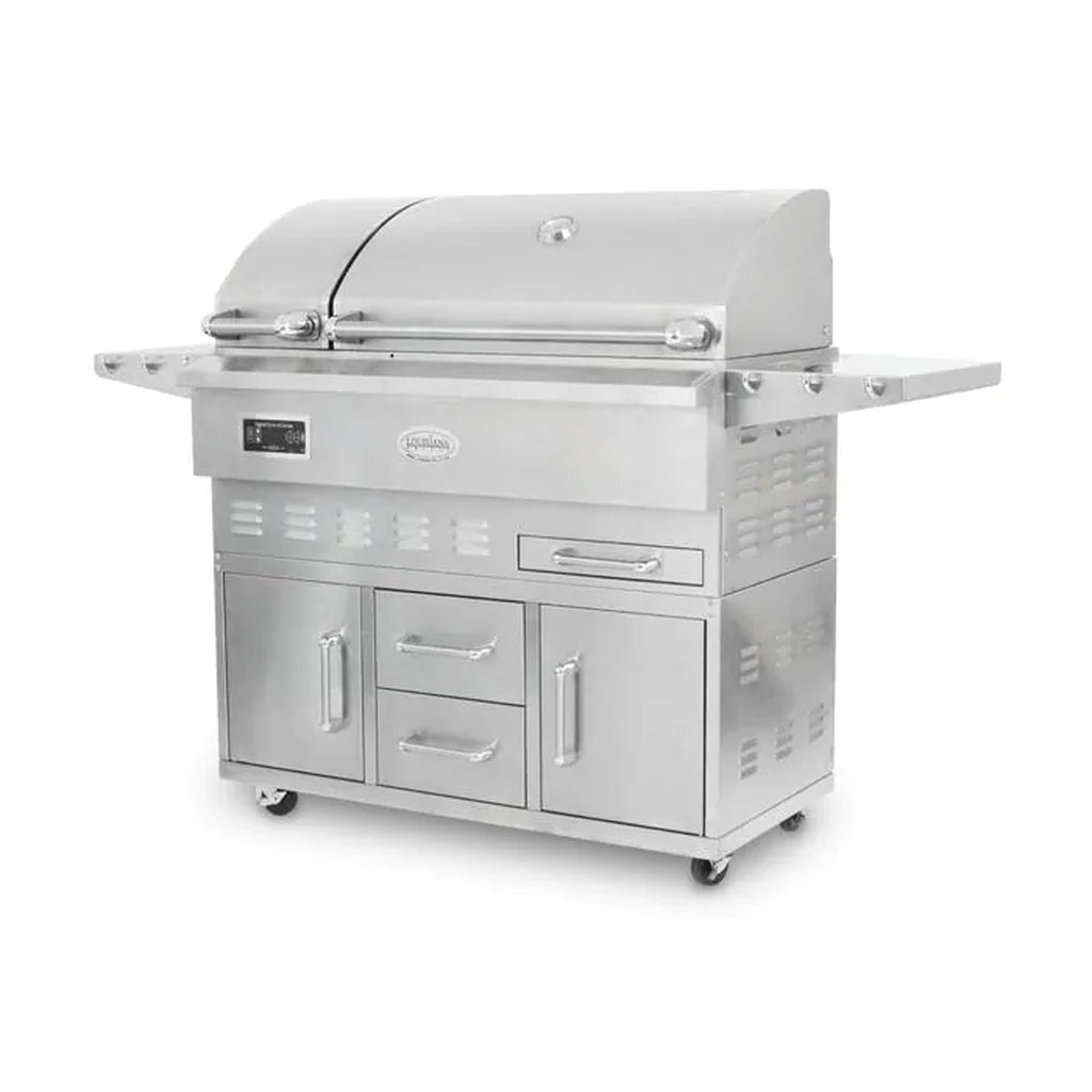 Louisiana Grills Estate Series 860 sq in 304 Stainless Steel Pellet Grill w/ Full Lower Cabinet- LG ESTATE 860C