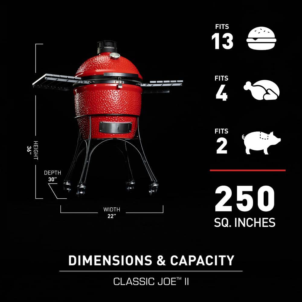 Kamado Joe Classic II 18-Inch Ceramic Grill - KJ23RHC